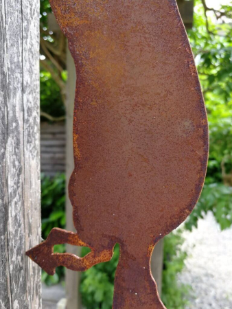 Preview: Edelrost Eichhörnchen mit Baumspieß