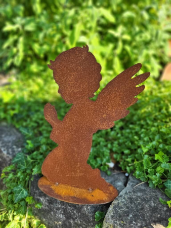 Preview: Edelrost Engel knieend