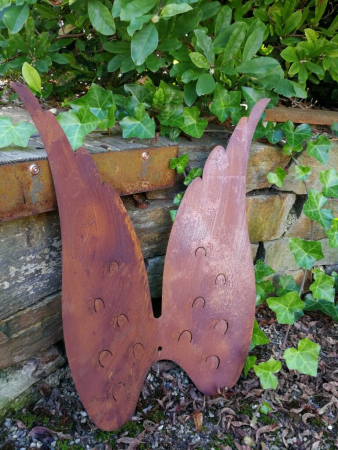 Preview: Edelrostoptik Engelsflügel Trixie, zum Hängen