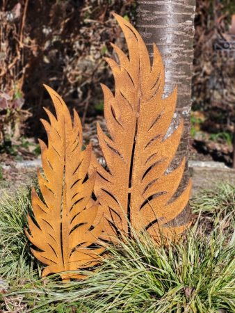 Edelrost Dekofeder zum Stecken