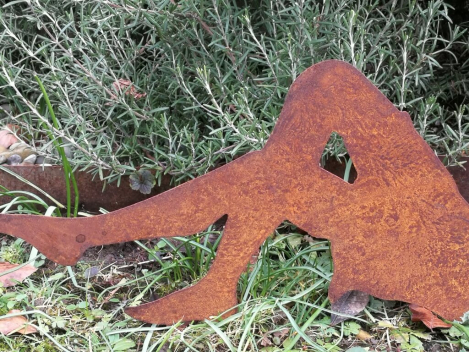 Preview: Edelrost Fee mit Doppelflügeln