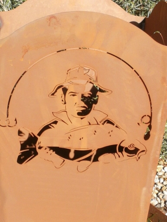 Edelrost Feuerkorb Angler