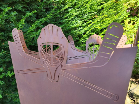 Preview: Edelrost Feuerkorb Eishockey