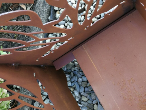 Preview: Edelrost Feuerkorb Asia Drache