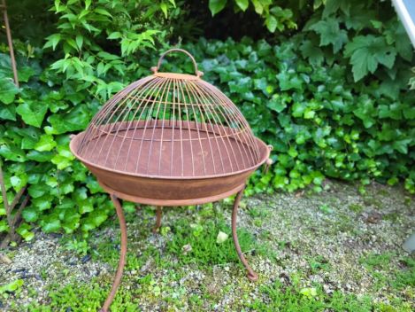 Preview: Edelrost Feuerschale Kuppel