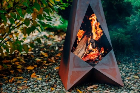 Edelrost Feuerstelle Space