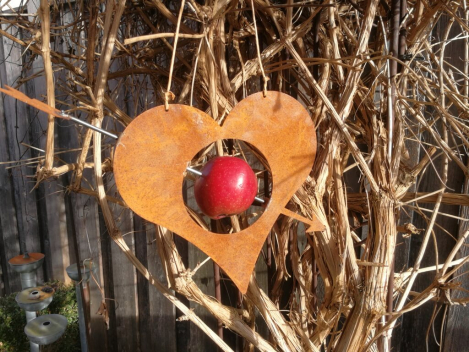 Preview: Edelrost Herz Futterstation Amor