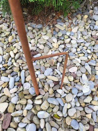 Preview: Edelrost Gartenstecker Arco, inkl. Glas