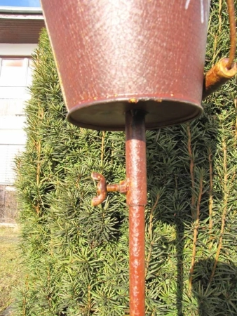 Gartenstecker Aschenbecher Rostoptik