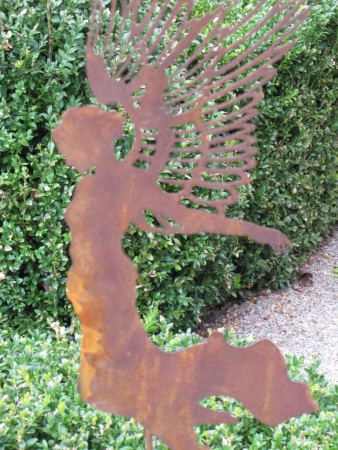 Edelrost Gartenstecker Engel Aurelie 55 cm