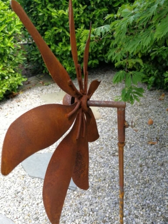 Edelrost Windrad Blume