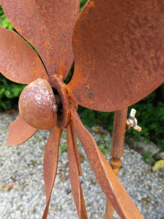 Edelrost Windrad Blume
