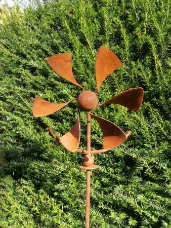Edelrost Windräder aus Metall - Angels Garden Dekoshop
