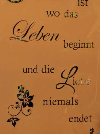 Edelrost Gedichttafel Familie-Leben-Liebe