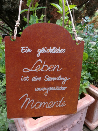 Edelrost Gedichttafel Momente