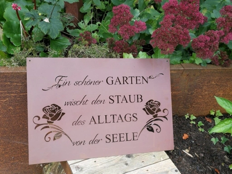 Edelrost Gedichttafel Alltag