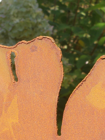 Preview: Edelrost Ginkgoblatt zum Stellen