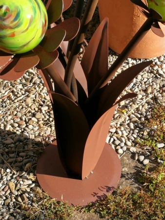 Edelrost Glasblume Blumenzauber, 165 cm