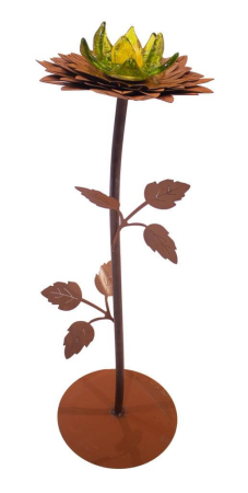 Preview: Edelrost Glasblume Dahlie 1 Blüte