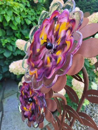 Edelrost Glasblume Zoe, rosa