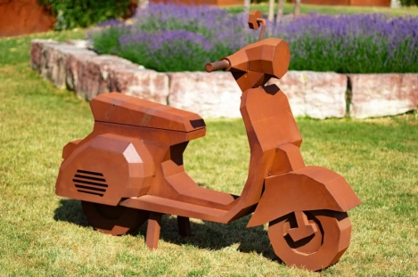 Edelrost Grillstelle Roller