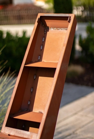 Edelrost Grillstelle Roller