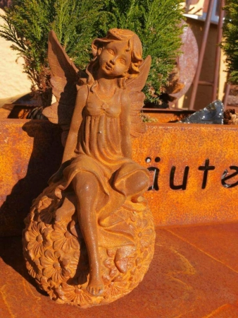 Gusseisen Blütenelfe Lina, Edelrostfinish