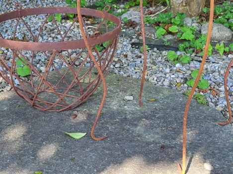 Preview: Edelrost Hängekorb Gerry