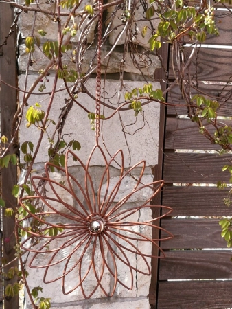 Edelrostoptik Hänger Blüte