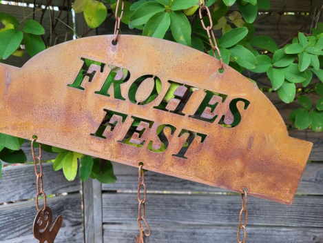 Preview: Edelrost Hänger Frohes Fest , Lebkuchen