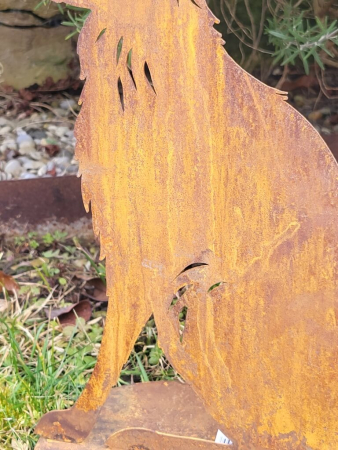 Preview: Edelrost Hase Schorsch, sitzend