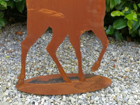 Edelrost Hirsch Smörre von vorne