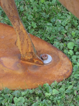 Edelrost Hirsch fressend, 3 Größen