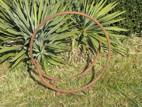 Edelrost Holzkorb Spirale