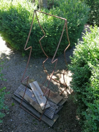 Edelrost Kaminholzregal Tanne, 98 cm