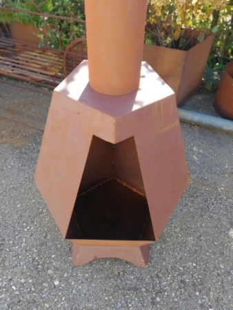 Edelrost Gartenkamin Tobi
