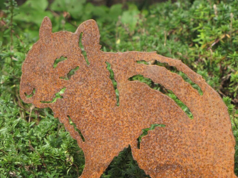 Preview: Edelrost Kantenhocker Streifenhörnchen