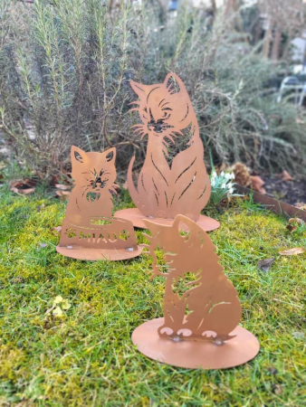 Preview: Edelrost Katzenmutter Schlumpfi