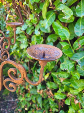 Preview: Edelrost Kronleuchter 4-armig