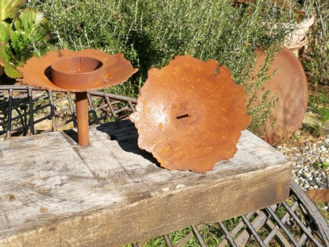 Edelrost Kerzenteller Katzbach