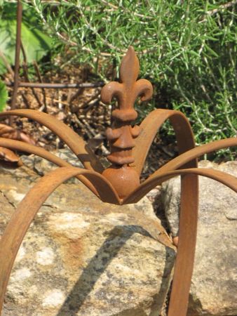 Preview: Dekokrone Mito aus Edelrost, 54 cm