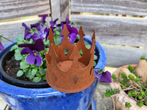 Preview: Edelrost Krone zum Schrauben