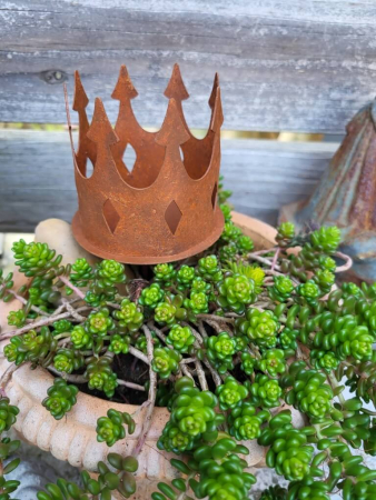 Preview: Edelrost Krone zum Schrauben