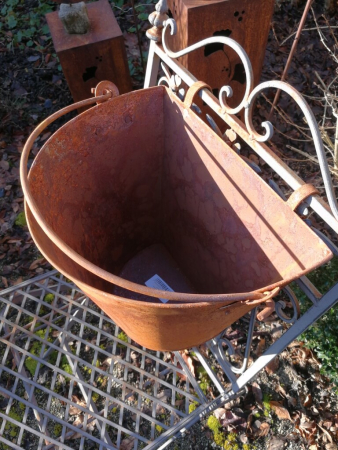 Preview: Edelrost Pflanzkübel zum Einhängen