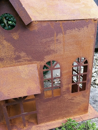 Edelrost Laterne Haus