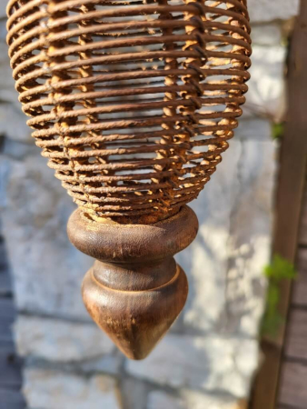 Preview: Edelrost-Holz Hänger Bodhi, oval