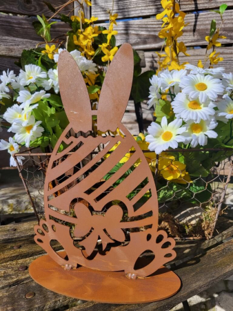 Edelrost Osterei Osterfreude zum Stellen