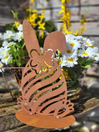 Edelrost Osterei Schlappohr zum Stellen