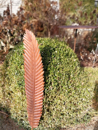 Edelrost Palmblatt, zum Stecken