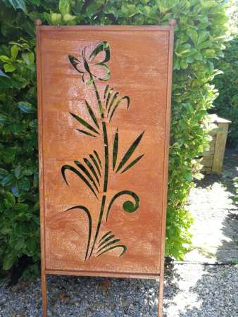 Edelrost Paravent Blume Ghoncheh